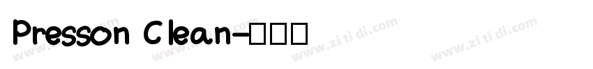 Presson Clean字体转换